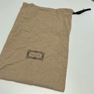 Gucci drawstring dust bag
